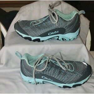 Oboz Womens Sapphire Low Waterproof Hiking Shoes - Size 8.5 WIDE - EUC